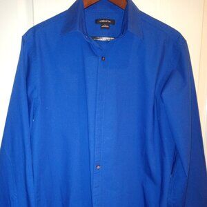 Liz Claiborne Women Blue Blouse Button Down Shirt Size Large